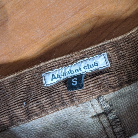 VINTAGE alphabet club corduroy pencil skirt - Picture 5 of 7